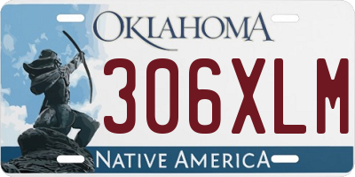 OK license plate 306XLM