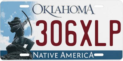 OK license plate 306XLP