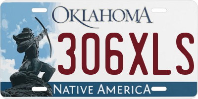 OK license plate 306XLS
