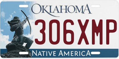 OK license plate 306XMP
