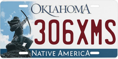 OK license plate 306XMS