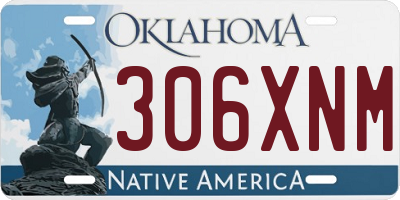 OK license plate 306XNM