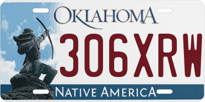 OK license plate 306XRW