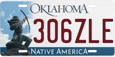 OK license plate 306ZLE