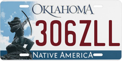 OK license plate 306ZLL