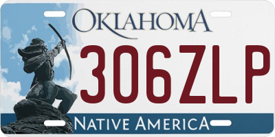 OK license plate 306ZLP