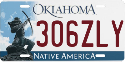 OK license plate 306ZLY