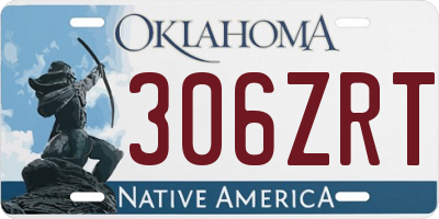 OK license plate 306ZRT