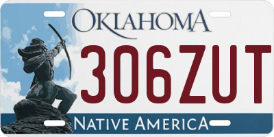 OK license plate 306ZUT
