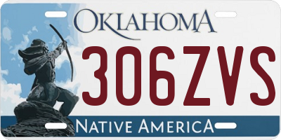 OK license plate 306ZVS