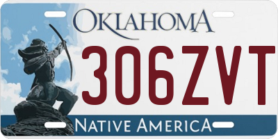 OK license plate 306ZVT