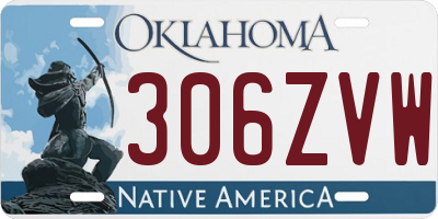 OK license plate 306ZVW