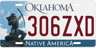 OK license plate 306ZXD