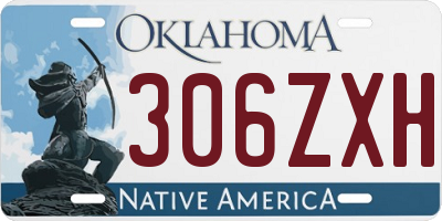 OK license plate 306ZXH