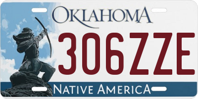 OK license plate 306ZZE