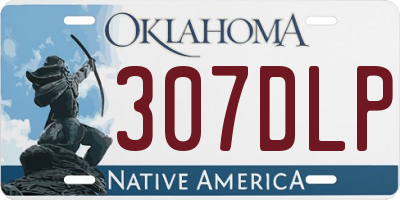 OK license plate 307DLP