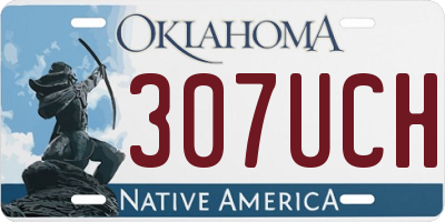 OK license plate 307UCH