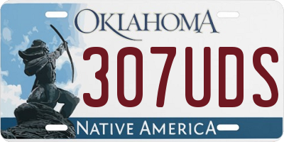 OK license plate 307UDS