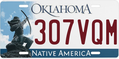 OK license plate 307VQM