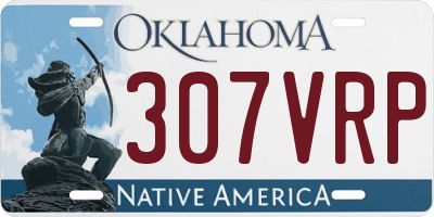 OK license plate 307VRP