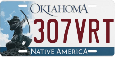 OK license plate 307VRT