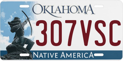 OK license plate 307VSC