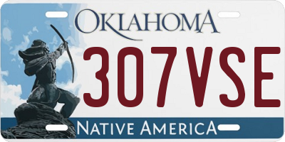 OK license plate 307VSE