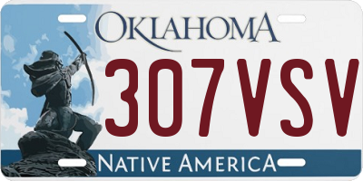 OK license plate 307VSV