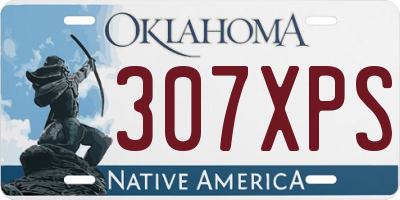 OK license plate 307XPS