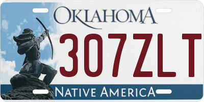 OK license plate 307ZLT