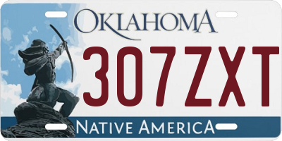 OK license plate 307ZXT