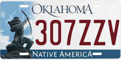 OK license plate 307ZZV