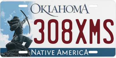 OK license plate 308XMS