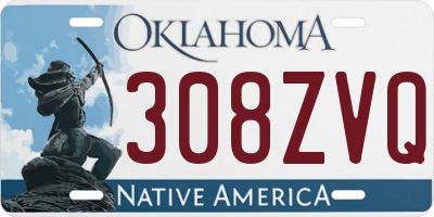 OK license plate 308ZVQ