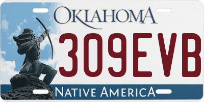 OK license plate 309EVB