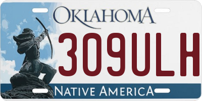 OK license plate 309ULH