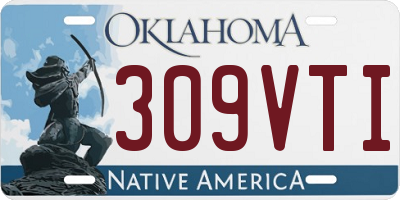 OK license plate 309VTI