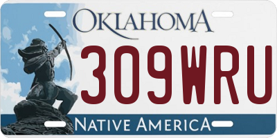 OK license plate 309WRU