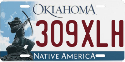 OK license plate 309XLH