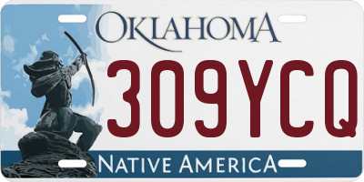 OK license plate 309YCQ
