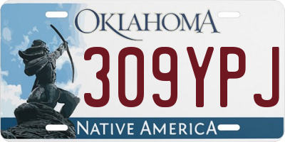 OK license plate 309YPJ