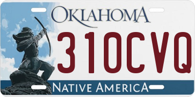 OK license plate 310CVQ