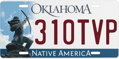 OK license plate 310TVP