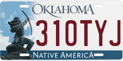 OK license plate 310TYJ