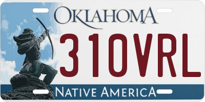 OK license plate 310VRL