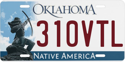 OK license plate 310VTL