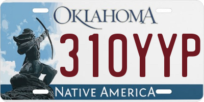OK license plate 310YYP