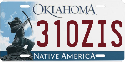 OK license plate 310ZIS