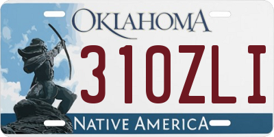 OK license plate 310ZLI