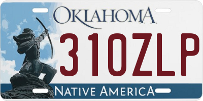 OK license plate 310ZLP